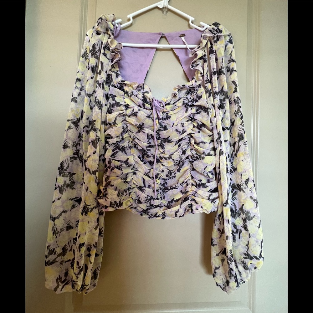 Free people mabel printed top